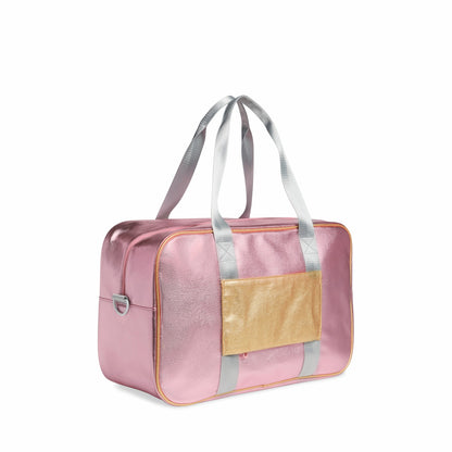 State Bags Rockaway Duffle Metallic Pink/Silver