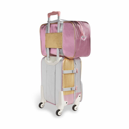 State Bags Rockaway Duffle Metallic Pink/Silver