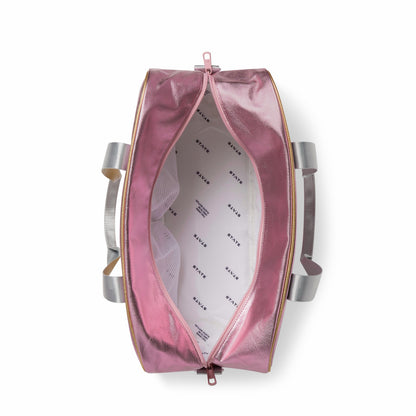State Bags Rockaway Duffle Metallic Pink/Silver