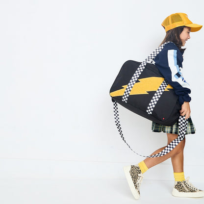State Bags Rockaway Duffle Polyester Canvas Fuzzy Bolt