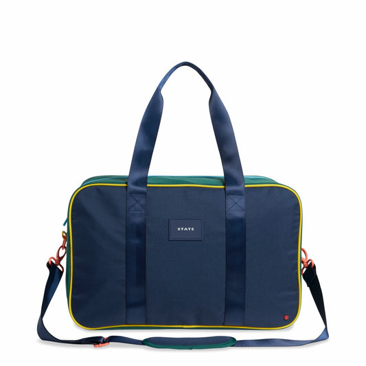 State Bags Rockaway Duffle Polyester Canvas Green/Navy
