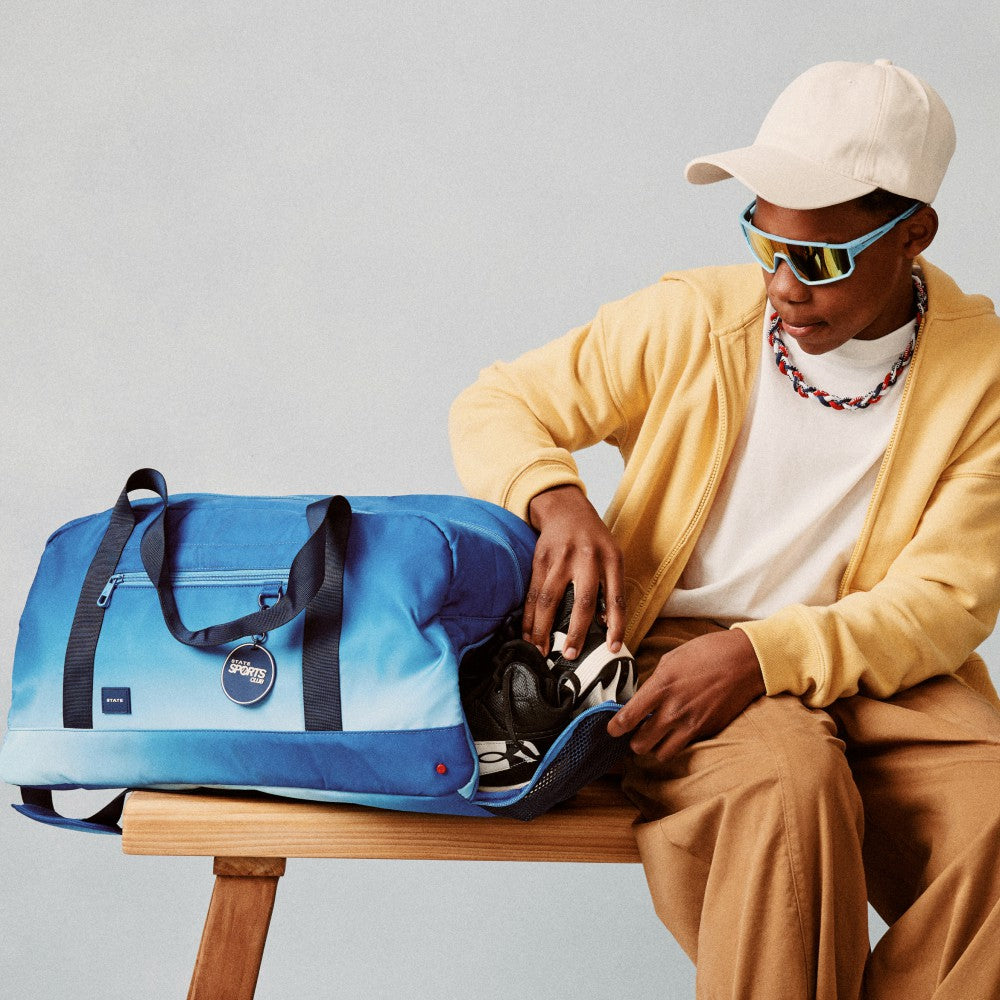State Bags Fenway Sports Duffle Blue Gradient