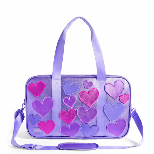 State Bags Rockaway Duffle Metallic 3D Hearts
