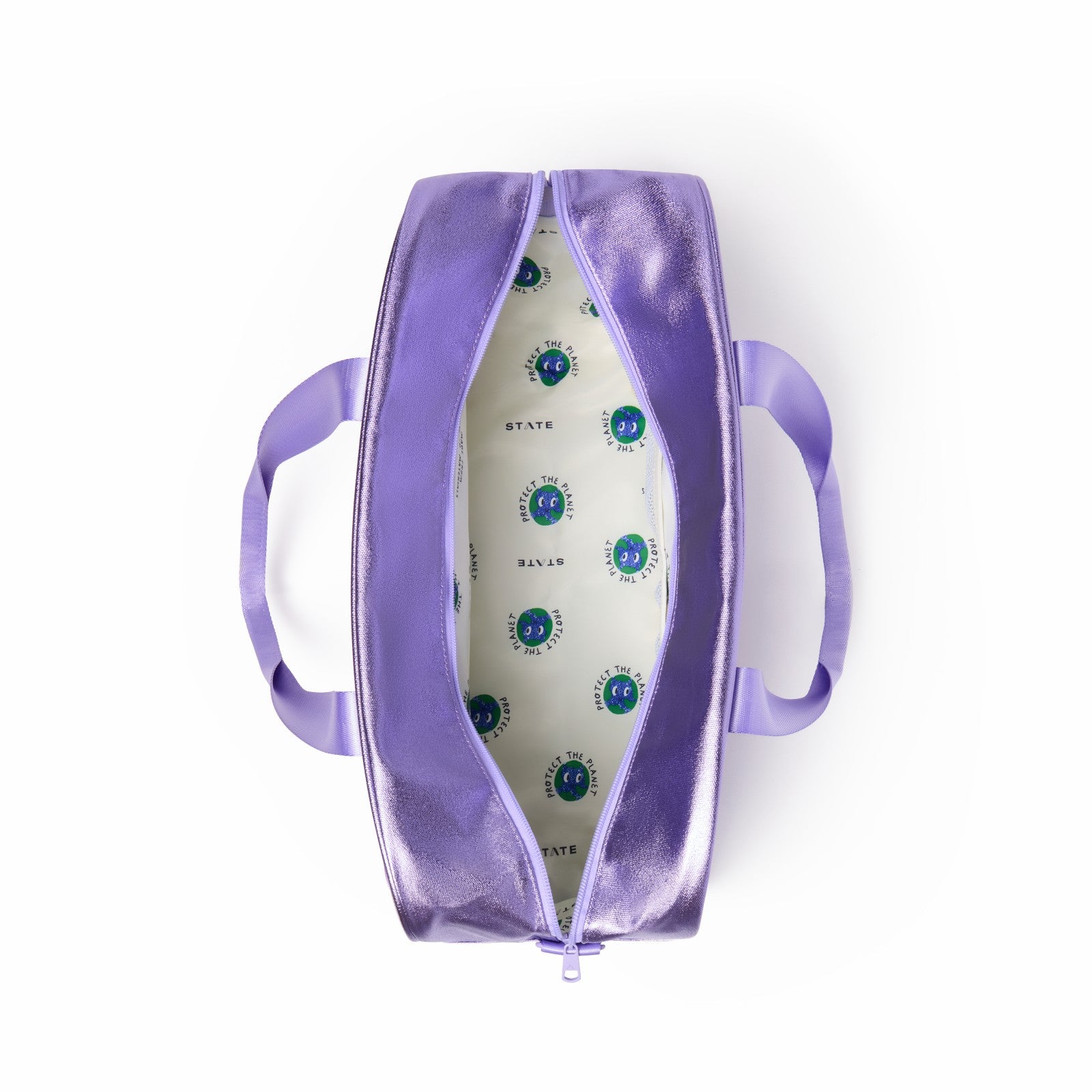 State Bags Rockaway Duffle Metallic 3D Hearts