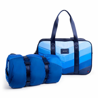 State Bags Redwood Sleeping Bag Blue Chevron