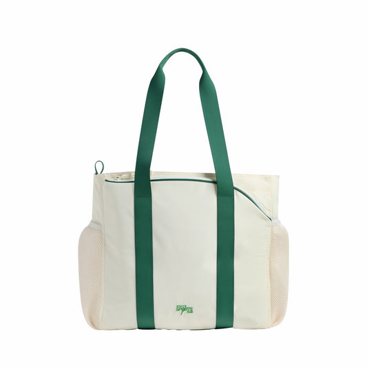 State Bags Riley Tennis Tote Nylon Ivory/Green