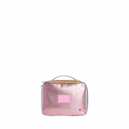 State Bags Bensen Toiletry Kit Metallic Pink/Silver