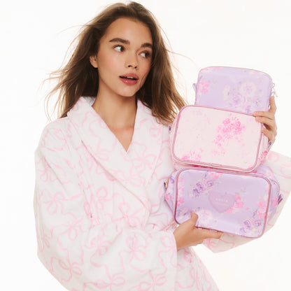 State Bags STATE x LoveShackFancy Travel Pouch Set Nylon Confetti Bloom / Wildflower Blue