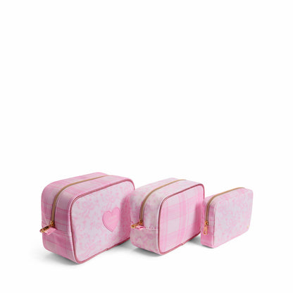 State Bags STATE x LoveShackFancy Travel Pouch Set Nylon Pink Vanilla