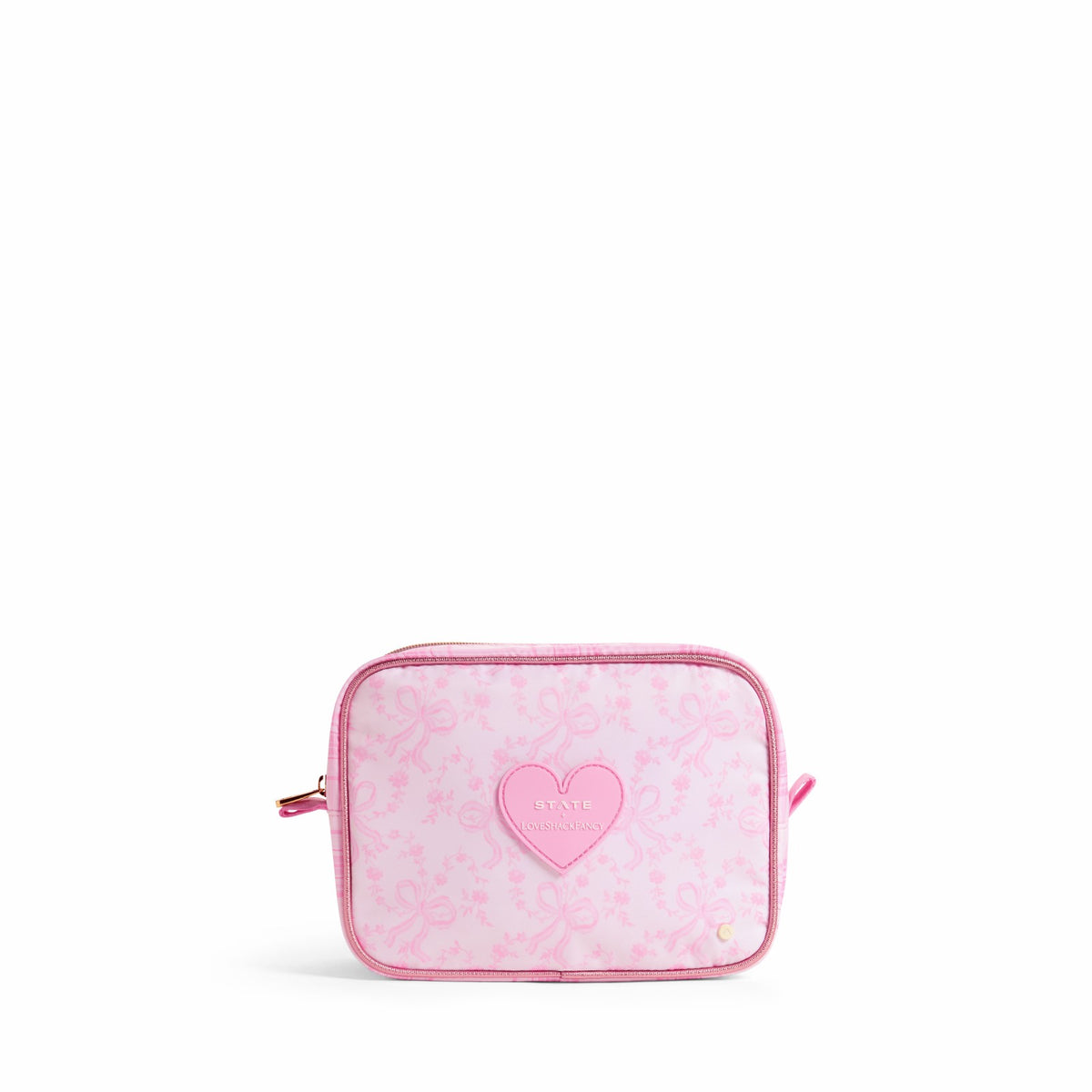 State Bags STATE x LoveShackFancy Travel Pouch Set Nylon Pink Vanilla