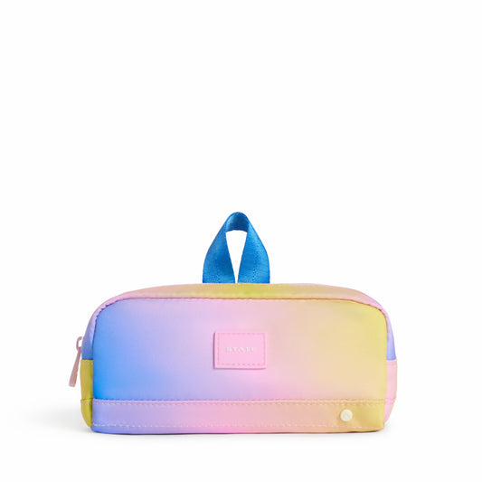 State Bags Clinton Pencil Case Blue/Pink/Yellow Gradient