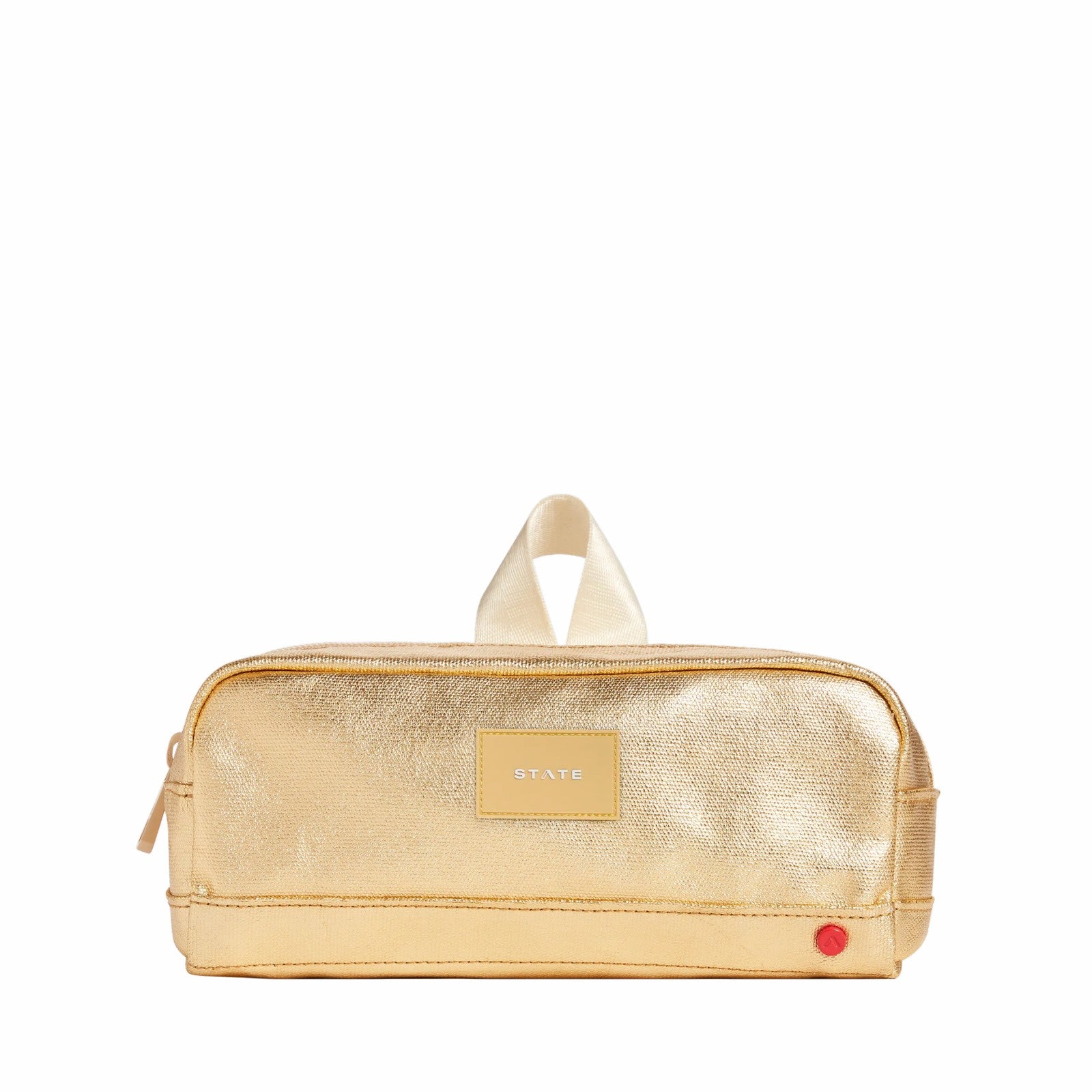 State Bags Clinton Pencil Case Metallic Gold