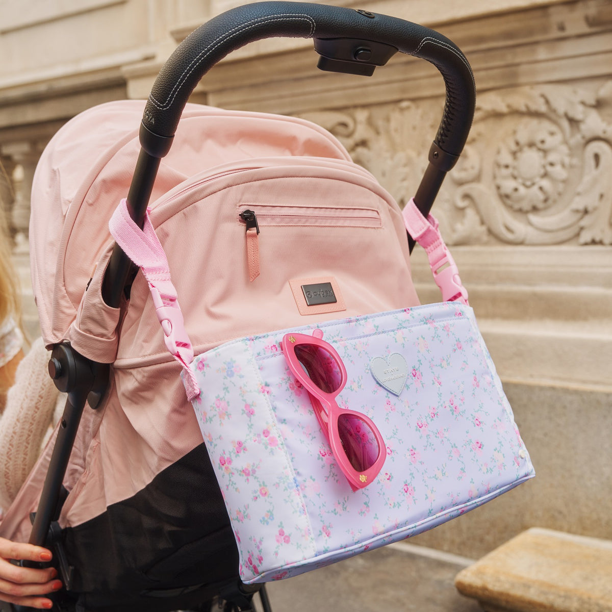 State Bags STATE x LoveShackFancy Stroller Organizer Nylon Confetti Bloom / Wildflower Blue