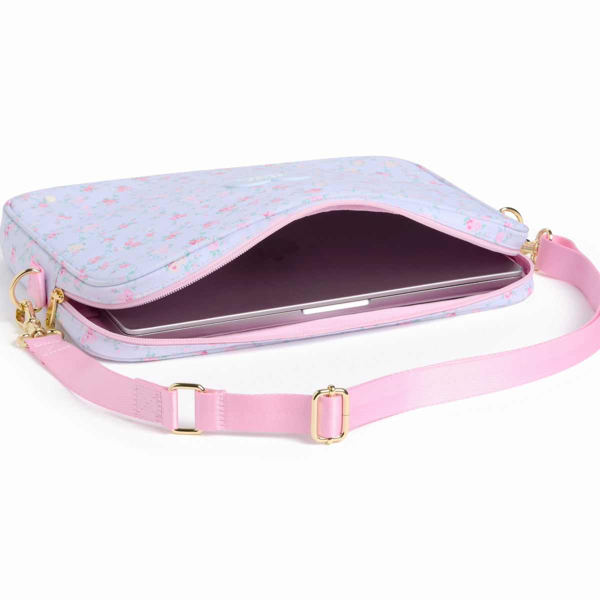 State Bags STATE x LoveShackFancy Allen Laptop Case Wildflower Blue