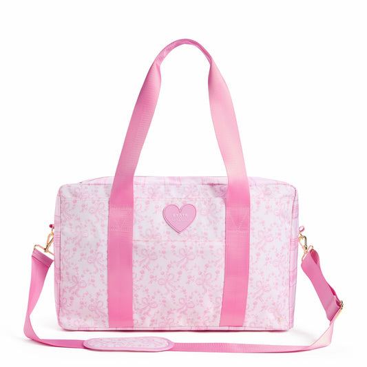 State Bags STATE x LoveShackFancy Wellington Weekender Nylon Pink Vanilla