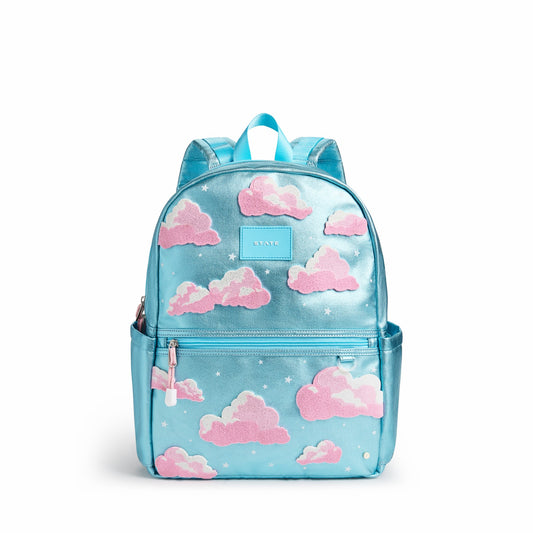 State Bags Kane Double Pocket Backpack Metallic Clouds