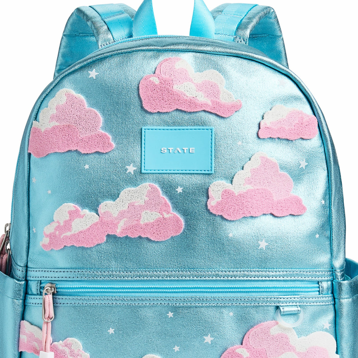 State Bags Kane Double Pocket Backpack Metallic Clouds