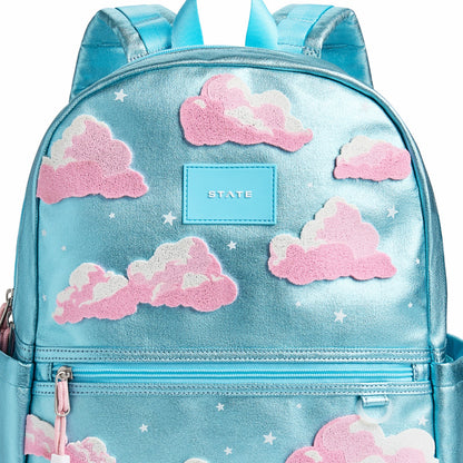 State Bags Kane Double Pocket Backpack Metallic Clouds