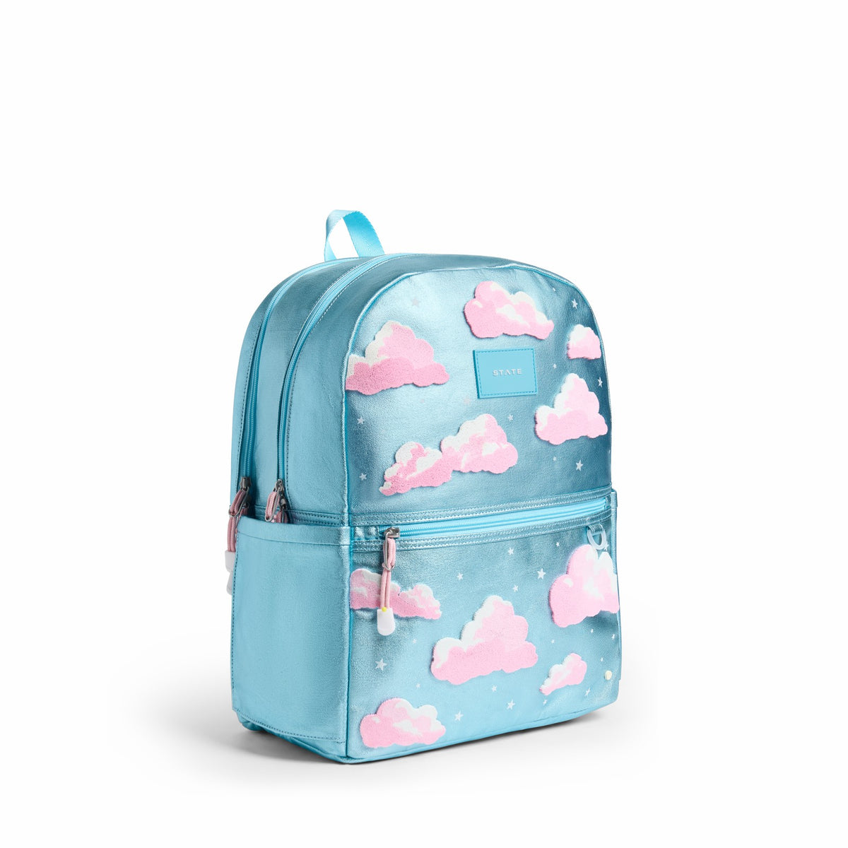State Bags Kane Double Pocket Backpack Metallic Clouds