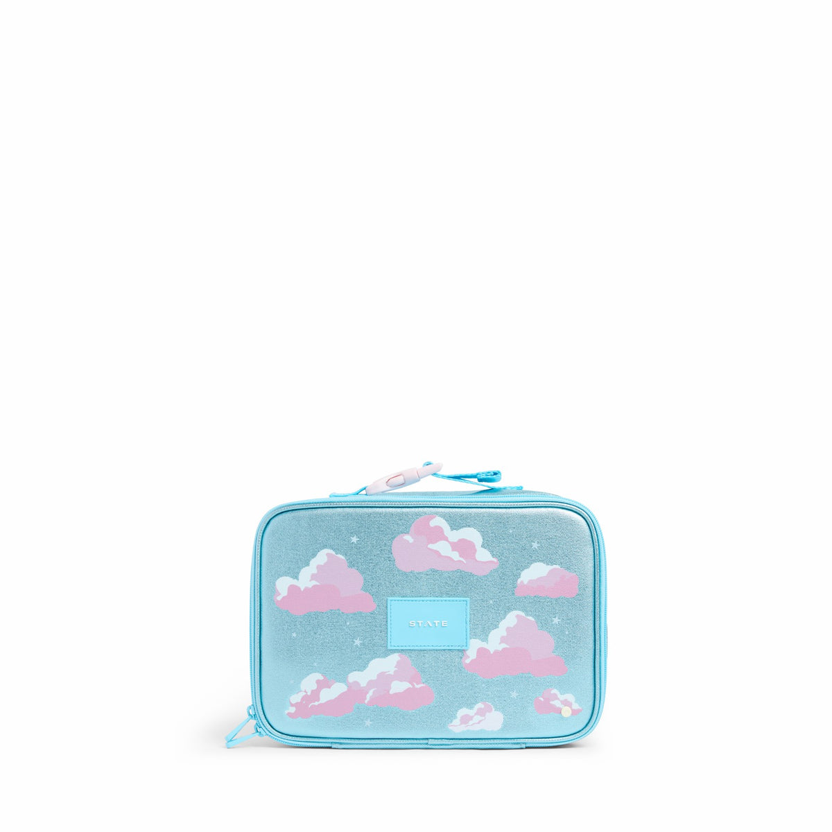State Bags Rodgers Lunch Box Metallic Clouds