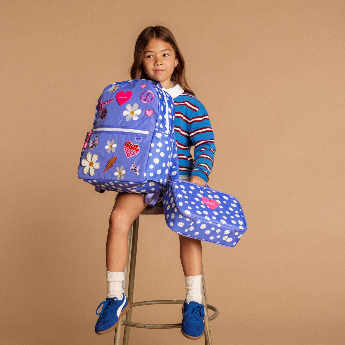 State Bags Kane Kids Travel Backpack Recycled Poly Canvas Girl Power