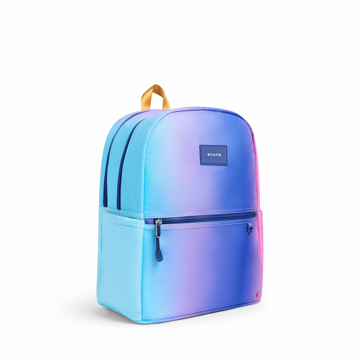 State Bags Kane Kids Double Pocket Recycled Polyester Canvas Blue Pink Gradient