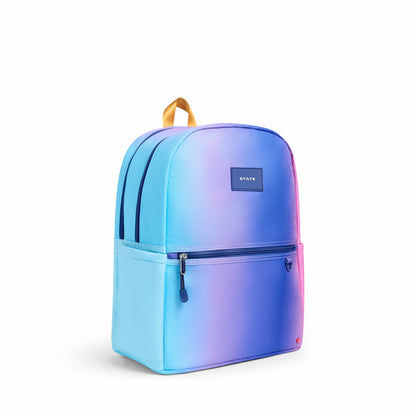 State Bags Kane Kids Double Pocket Recycled Polyester Canvas Blue Pink Gradient