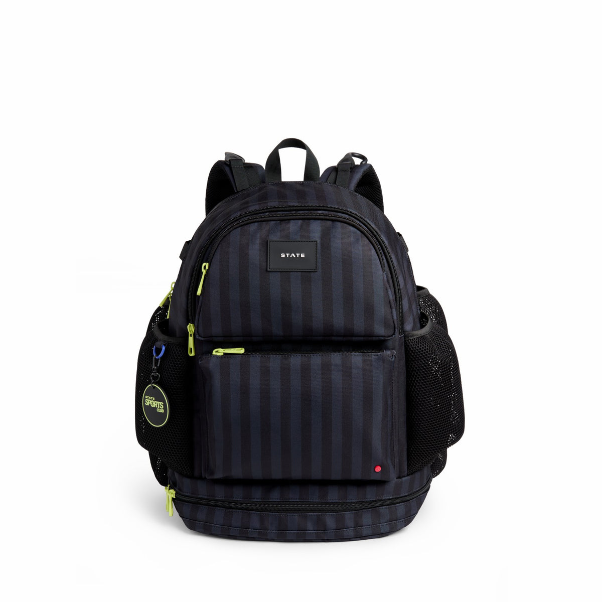 State Bags Shea Baseball Backpack Black Grey Striped