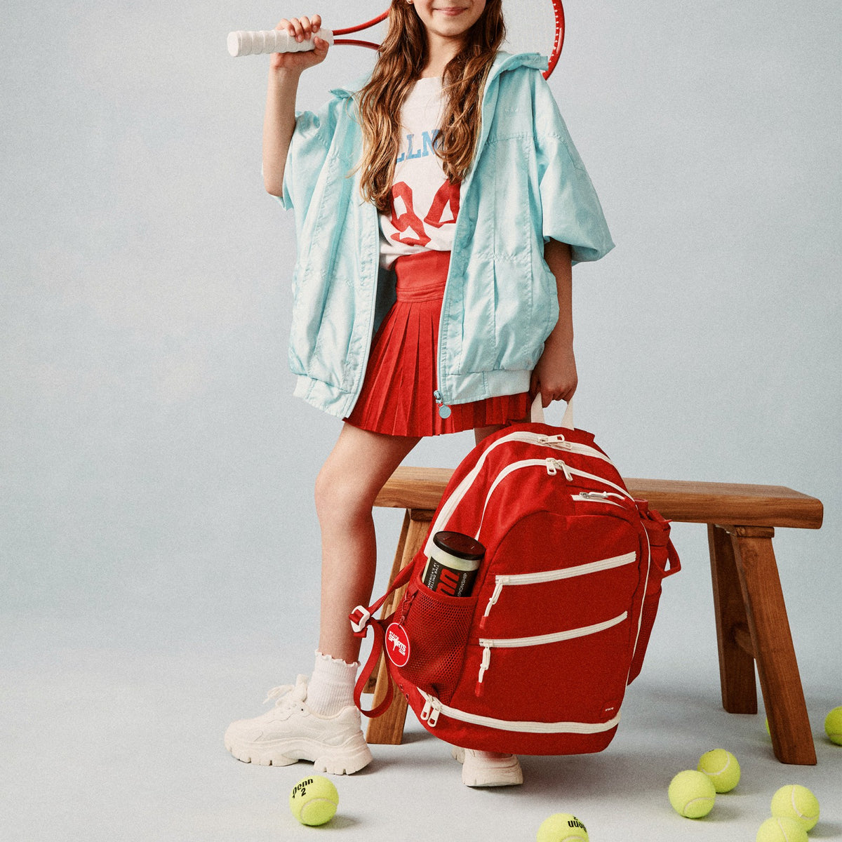 State Bags Lenox Tennis Backpack Nylon Red