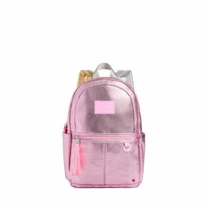 State Bags Kane Mini Backpack Metallic Pink/Silver