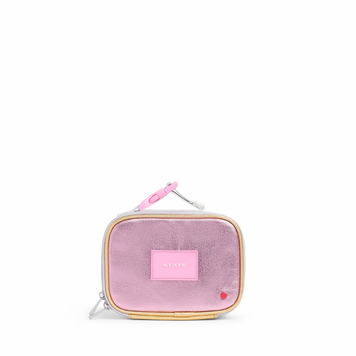 State Bags Mini Rodgers Snack Pack Metallic Pink/Silver