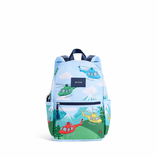 State Bags Kane Kids Mini Backpack Recycled Polycanvas Helicopters