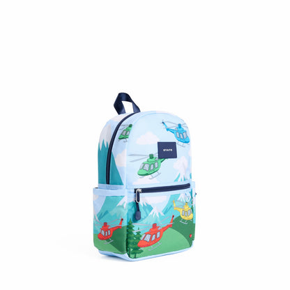 State Bags Kane Kids Mini Backpack Recycled Polycanvas Helicopters