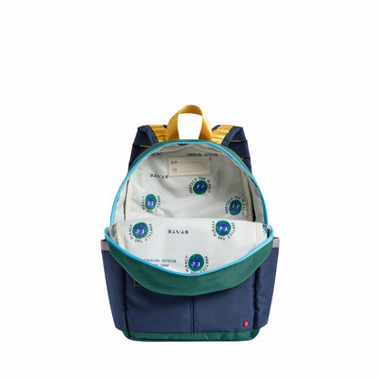 State Bags Kane Kids Mini Backpack Recycled Polycanvas Blue/Light Blue Colorblock
