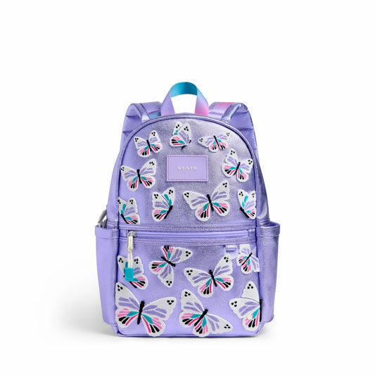 State Bags Kane Mini Backpack Metallic 3D Butterfly