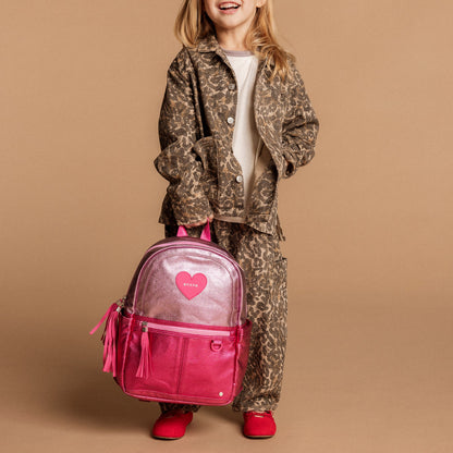 State Bags Kane Mini Backpack Metallic Pink/Hot Pink Colorblock