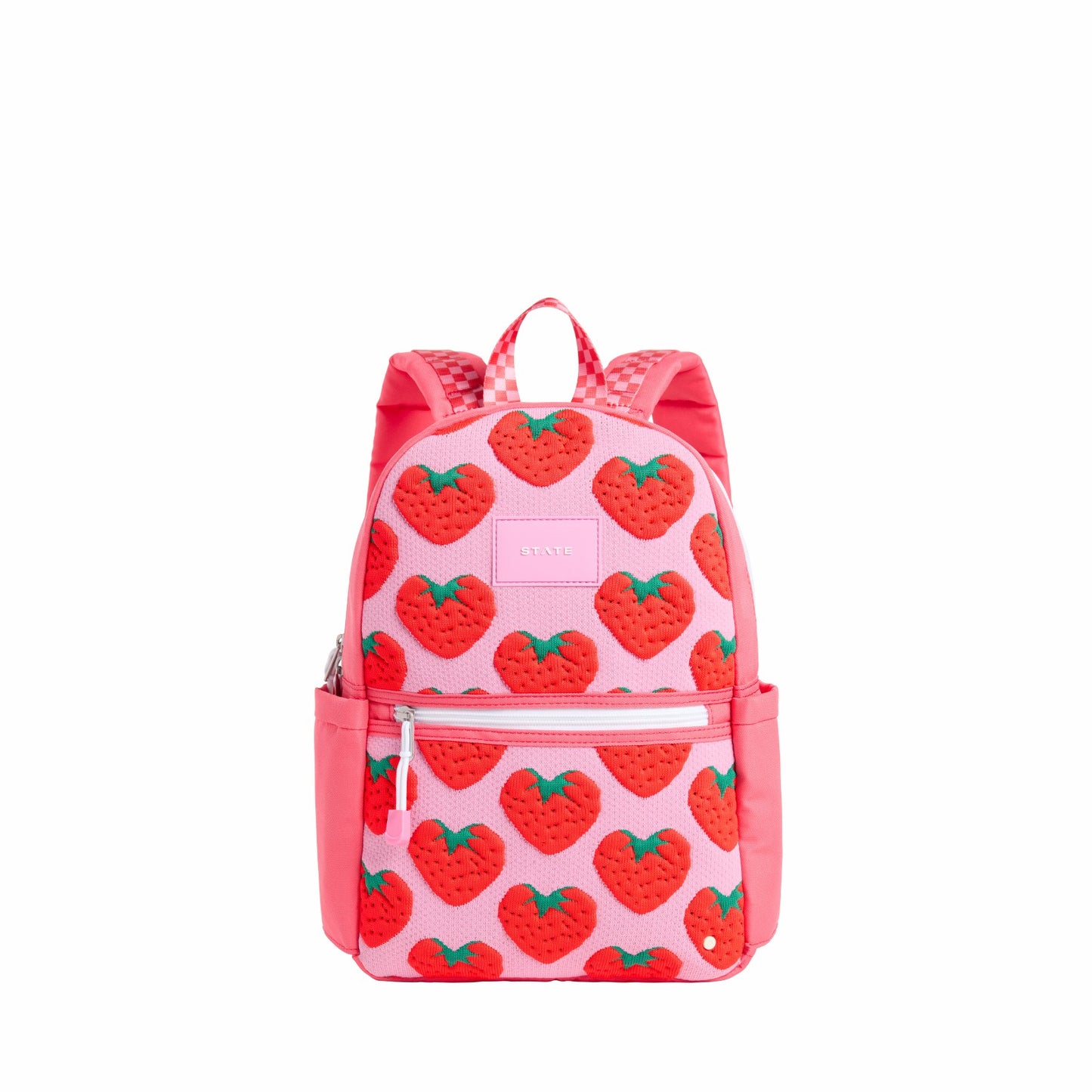 State Bags Kane Kids Mini Travel Backpack Intarsia Strawberries