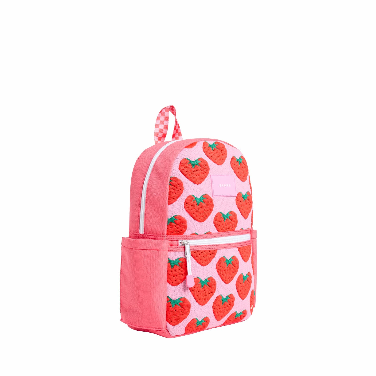 State Bags Kane Kids Mini Travel Backpack Intarsia Strawberries
