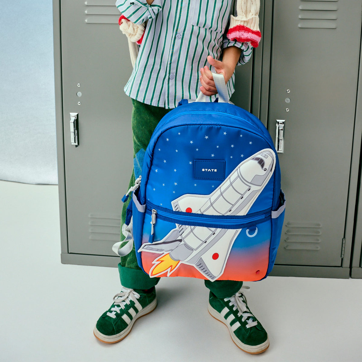 State Bags Kane Kids Backpack Nylon Puffer Spaceship
