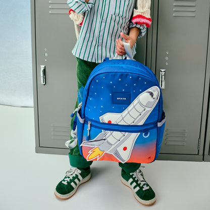 State Bags Kane Kids Backpack Nylon Puffer Spaceship