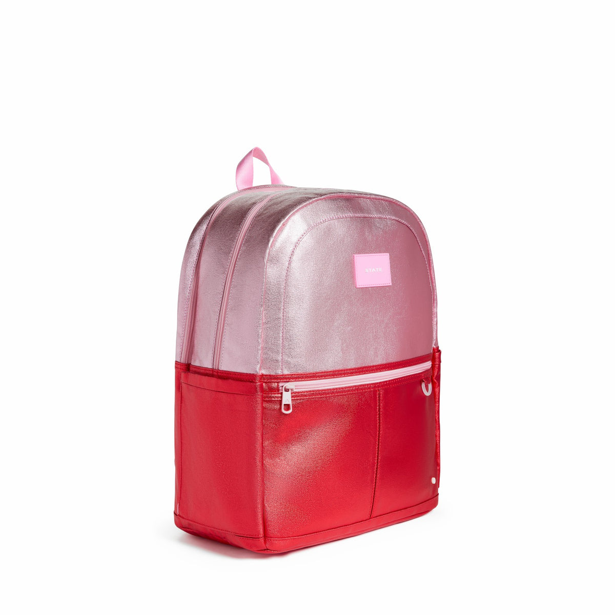 State Bags Kane Kids Large Backpack Metallic Pink/Red Colorblock