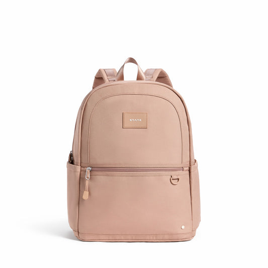State Bags Kane Kids Double Pocket Recycled Polyester Canvas Mocha