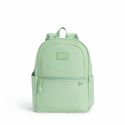 State Bags Kane Kids Double Pocket Recycled Polyester Canvas Green