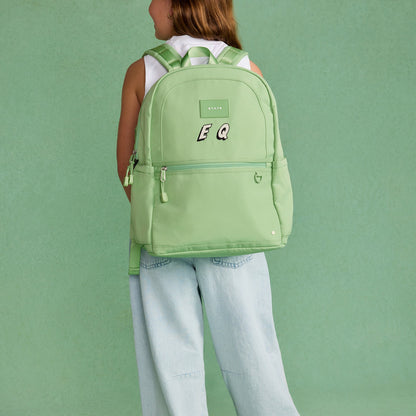 State Bags Kane Kids Double Pocket Recycled Polyester Canvas Green