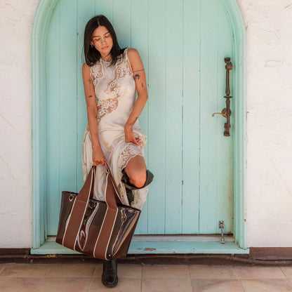 State Bags Wellington Cabana Tote TPU Brown