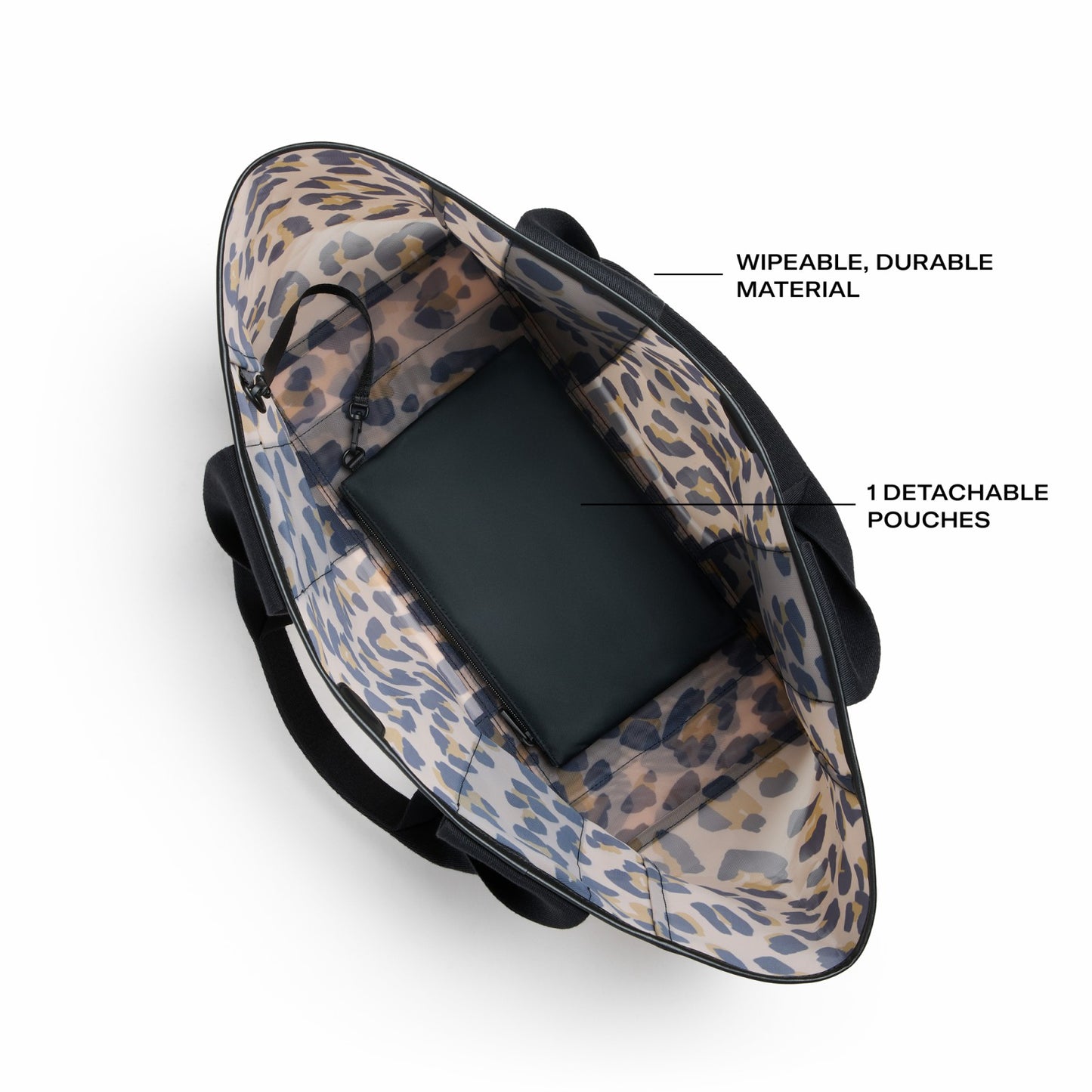 State Bags Wellington Cabana Tote Mesh Leopard