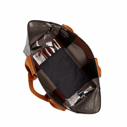 State Bags Wellington Cabana Tote TPU Black/Caramel