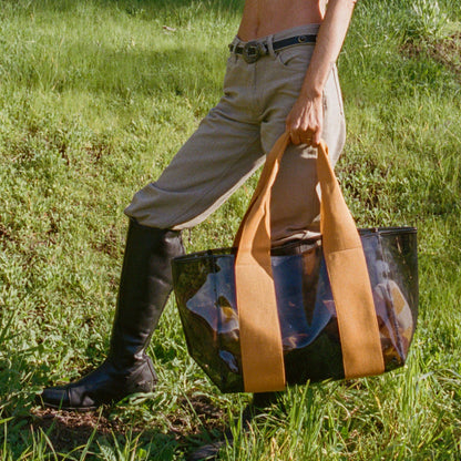 State Bags Wellington Cabana Tote TPU Black/Caramel
