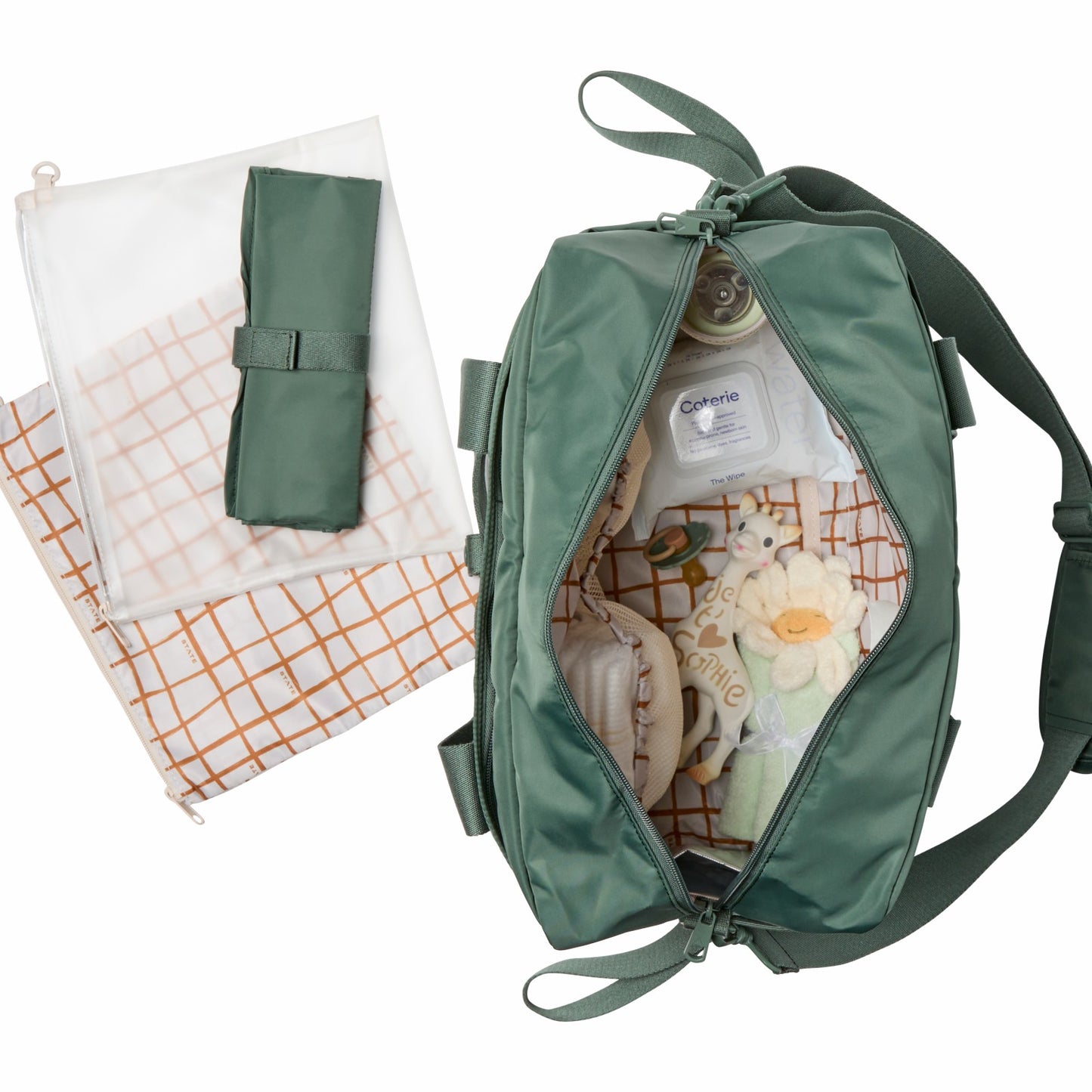 State Bags Jordan Diaper Tote Nylon Ice Blue