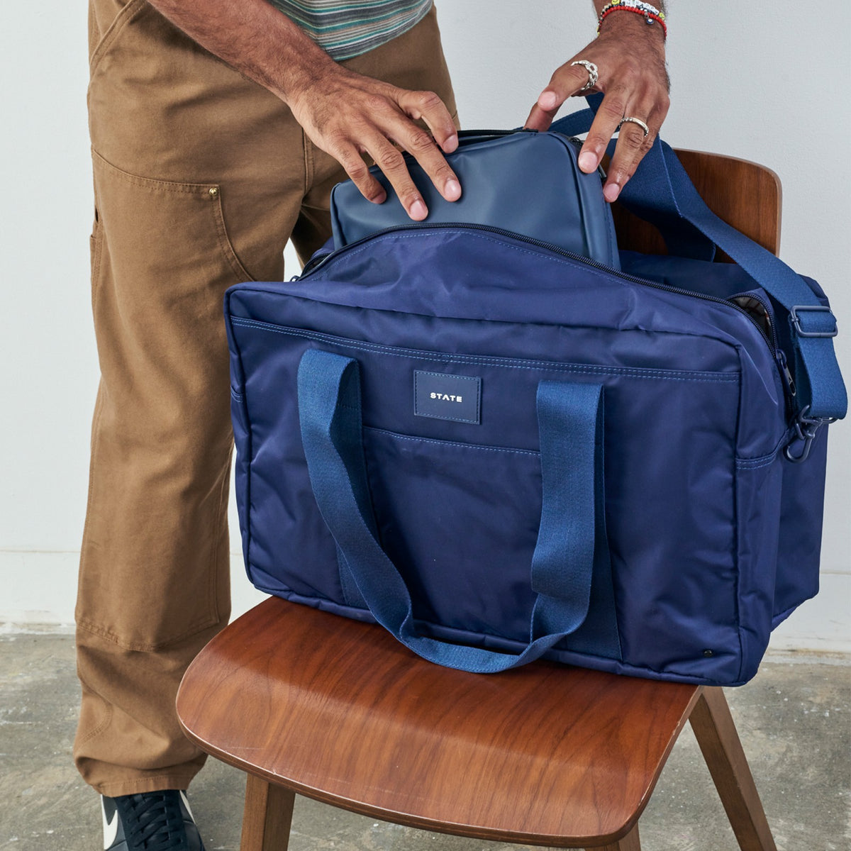 State Bags Wellington Weekender Nylon Navy
